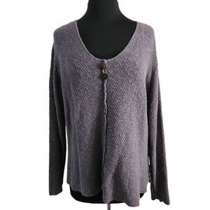 Habitat Clothes to Live In Pullover Knit Sweater Women XL 100% Cotton Lagenlook